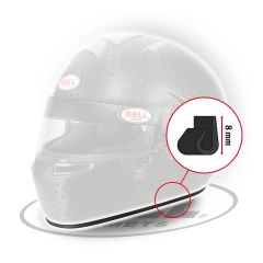 RUBBER PROFILE KIT - TRIM EDGE Thin 1.7M BLACK 